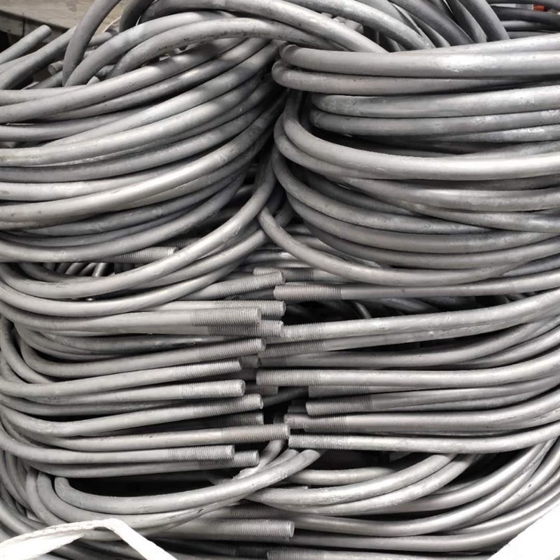 热镀锌U型抱箍电力电线杆承重支架管卡广告牌卡箍M16*130*W150-40