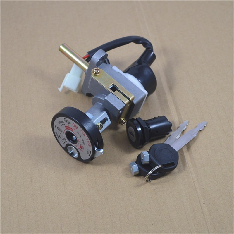 仿迅鹰摩托车踏板车12p5套锁GY鬼火六代车头锁电动车迅鹰4代电门