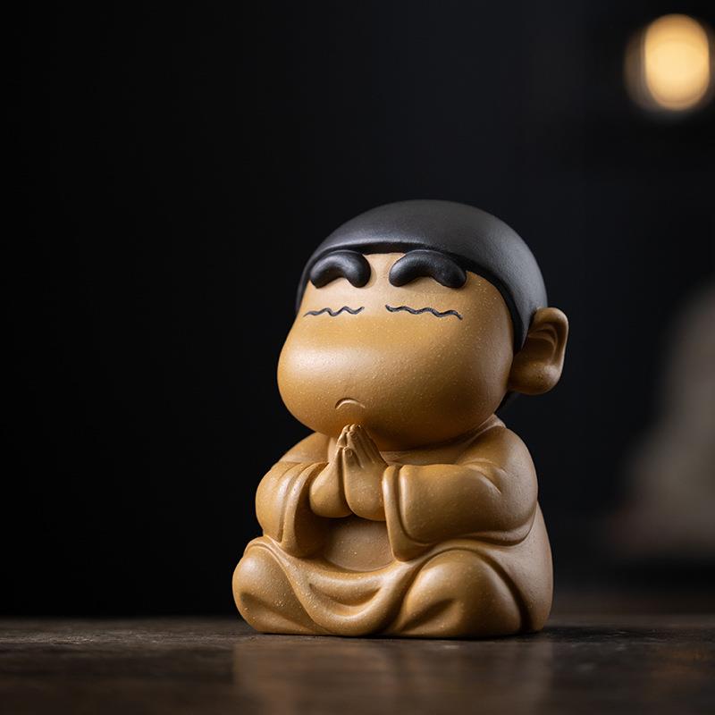 赵永辉紫砂段泥禅定小新茶宠摆件精品可养手工茶玩家居装饰工艺品