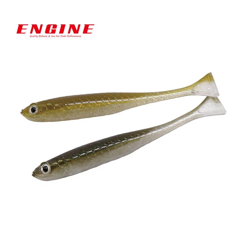ENGINE日本引擎小真鱼t尾鱼铅头钩软饵翘嘴鲈鱼鳜鱼软虫路亚假饵