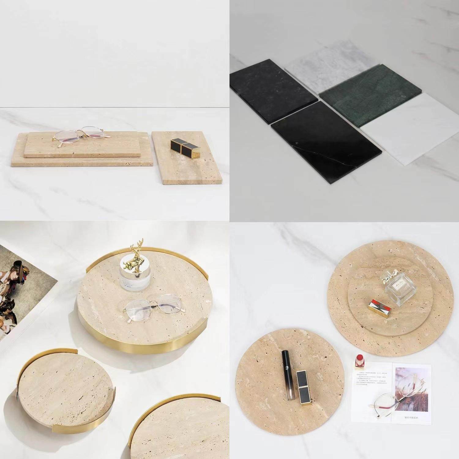 北欧风家居客厅电视柜茶几样板房洗手间大理石装饰收纳平板托 托,家居饰品,果盘/果篓,淘宝优惠券,粉丝福利购,淘宝优惠卷