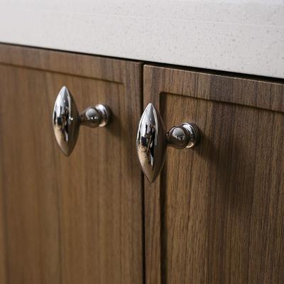 indoors中古风银色小把手衣柜门鞋柜橱柜家具黄铜橄榄极简小拉手