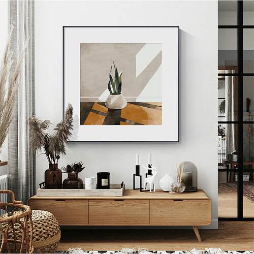 新款直销北欧风餐厅装饰画现代简约抽象壁画卧室床头墙画客厅玄关