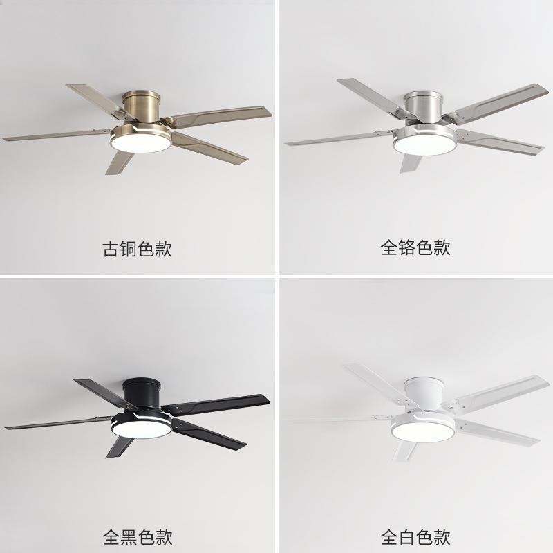 直销新款客厅餐厅风扇灯吊扇灯2025年新款家用复古卧室吸顶一体电