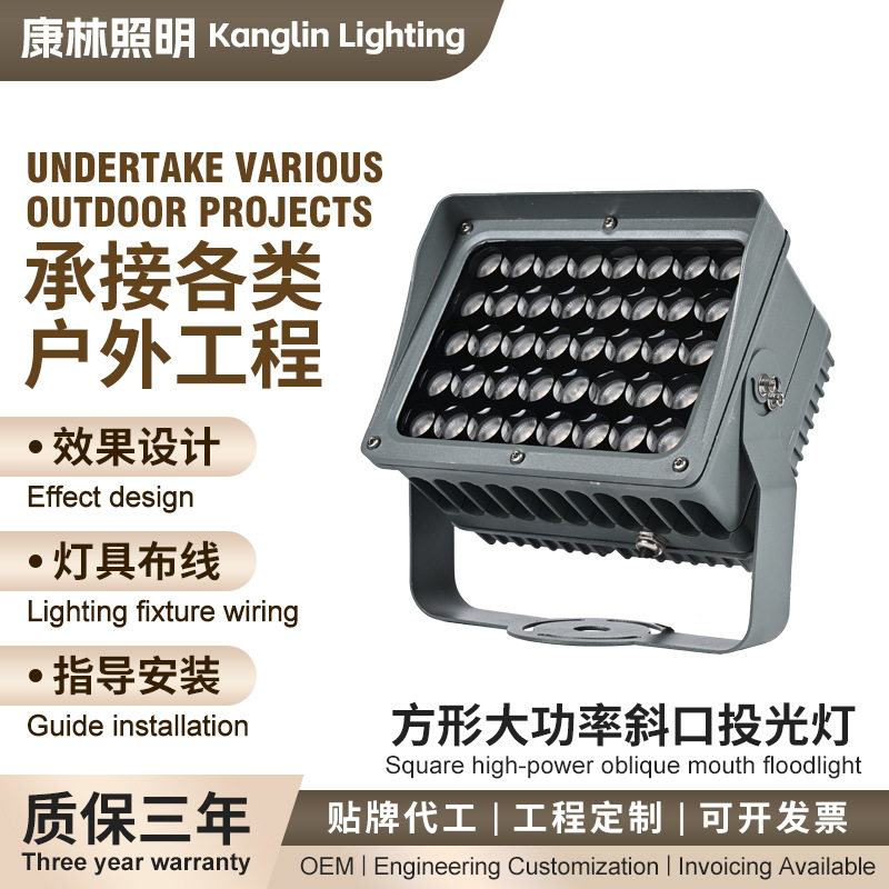 LED户外防水投光灯洗墙照树