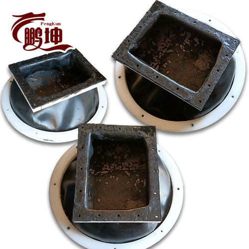 加工方变圆橡胶软连接天方地圆橡胶膨胀节PP法兰橡胶补偿器