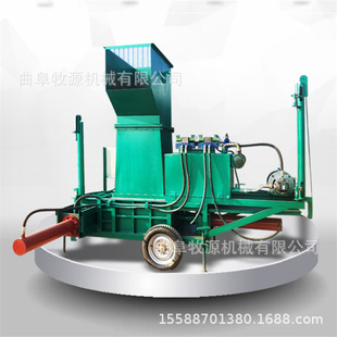 曲沃县玉米秸秆青储方捆打包机 可移动式青贮方捆打包机 油电两用