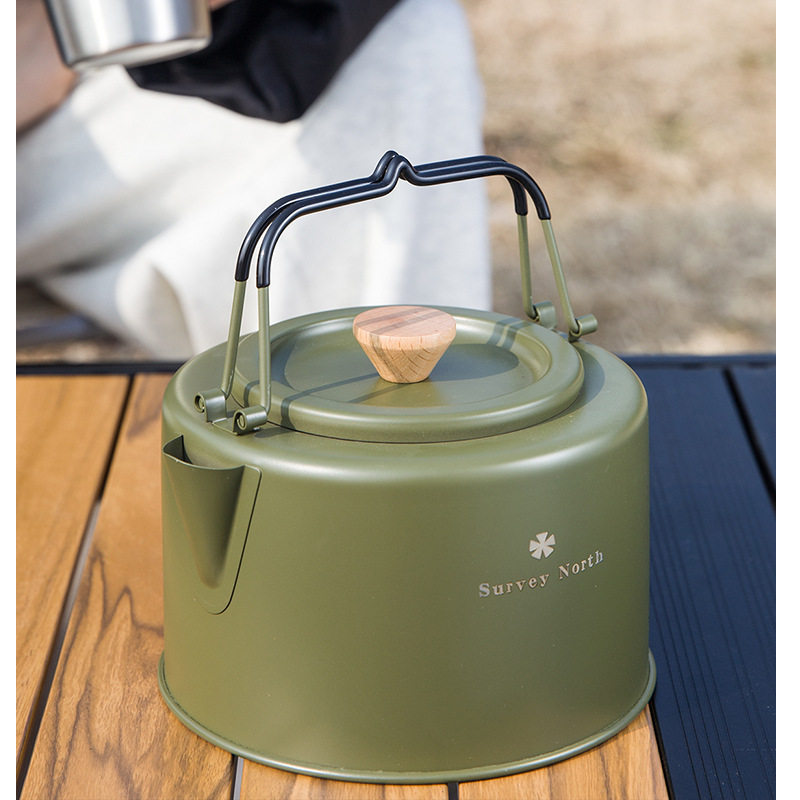 户外水壶咖啡壶茶壶卡式炉便携式车载野外野营泡茶开水壶露营炊具