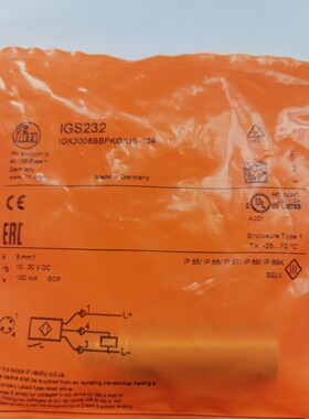接近开关 IGS232   IGK3008BBPKG/US-104