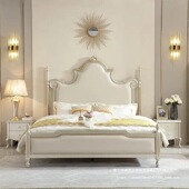 GYA美式 轻奢实木床主卧1.8米1.5米现代简约公主床储物婚床大床