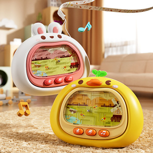 样泛儿童宝宝睡前听讲故事机儿歌录音播放早教机掌上迷宫玩具平衡
