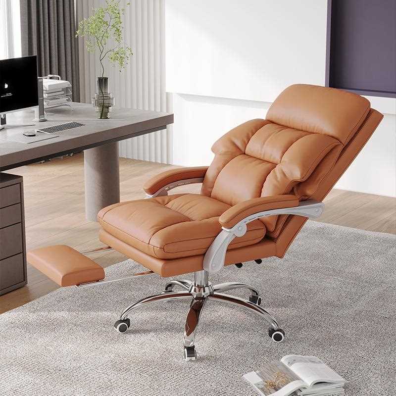 直销新款电脑椅老板商务办公椅子家用靠背可躺舒适久坐懒人沙发休