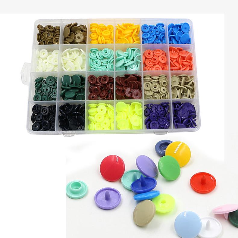 直销新款塑料四合扣彩色暗扣摁扣免钉免缝子母按扣宝宝服装辅料圆