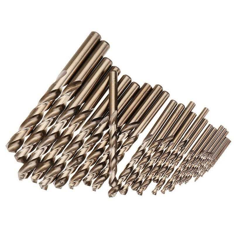 直销新款多种规格m35 不锈钢开孔6542高速钢全磨烤黄直柄麻花钻套