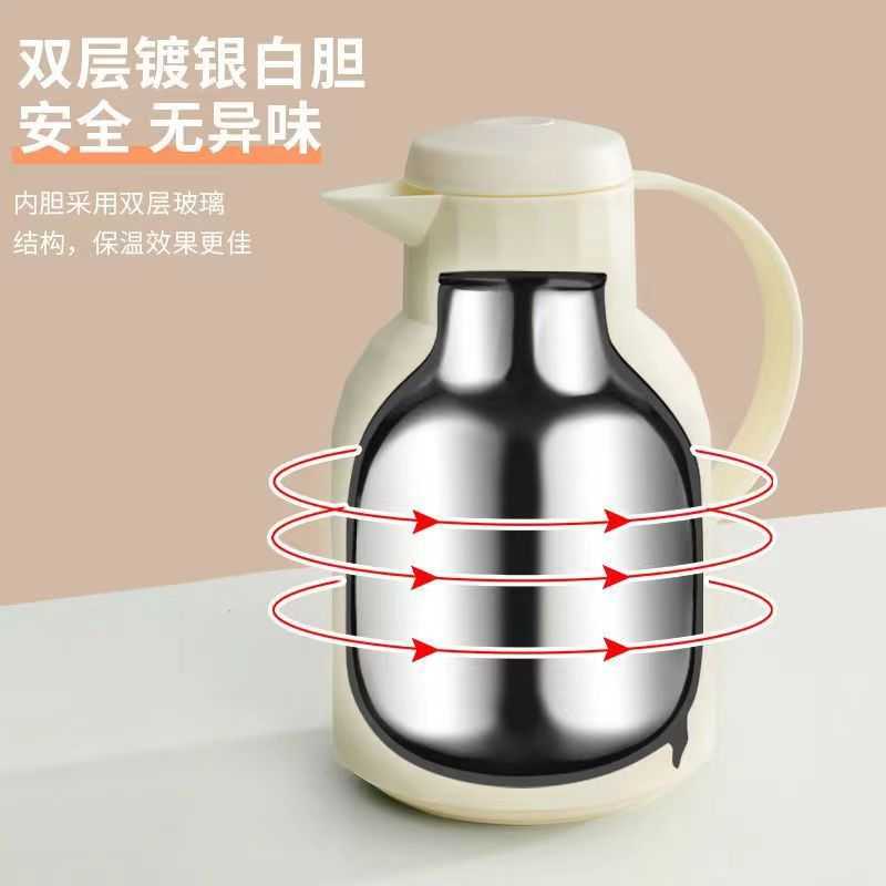新款直销保温壶家用开水瓶玻璃内胆热水壶真空暖壶欧式咖啡壶促销