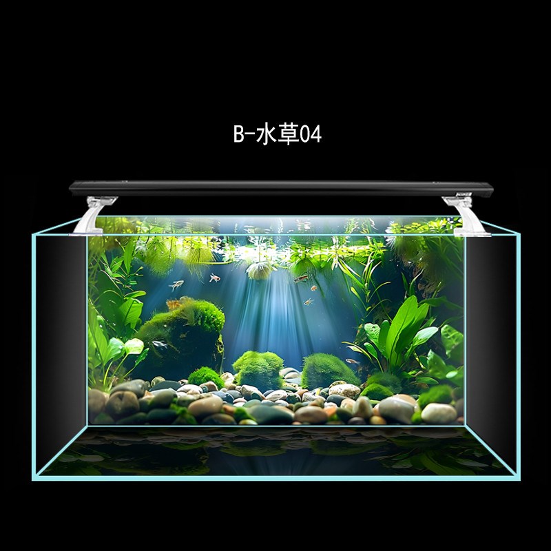 鱼缸背景画背景贴纸定制高清水底水草造景小鱼缸装饰画草缸新款