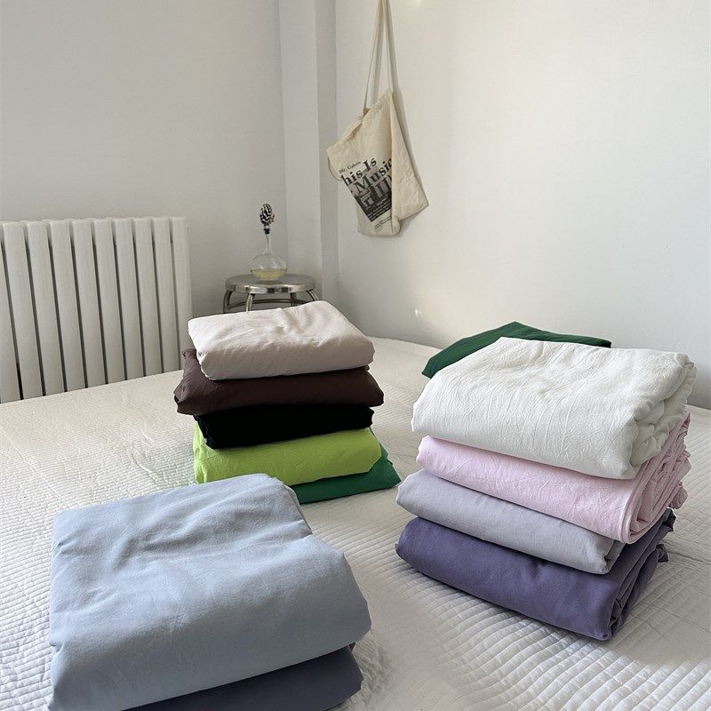 梨梦 ins纯棉水洗棉被套单件全棉被套单人150200双人200230cm,床上用品,被套,淘宝优惠券,粉丝福利购,淘宝优惠卷