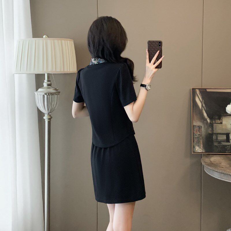 新中式国风时尚两件套女夏季新款气质显瘦高级感小个子休闲套装裙