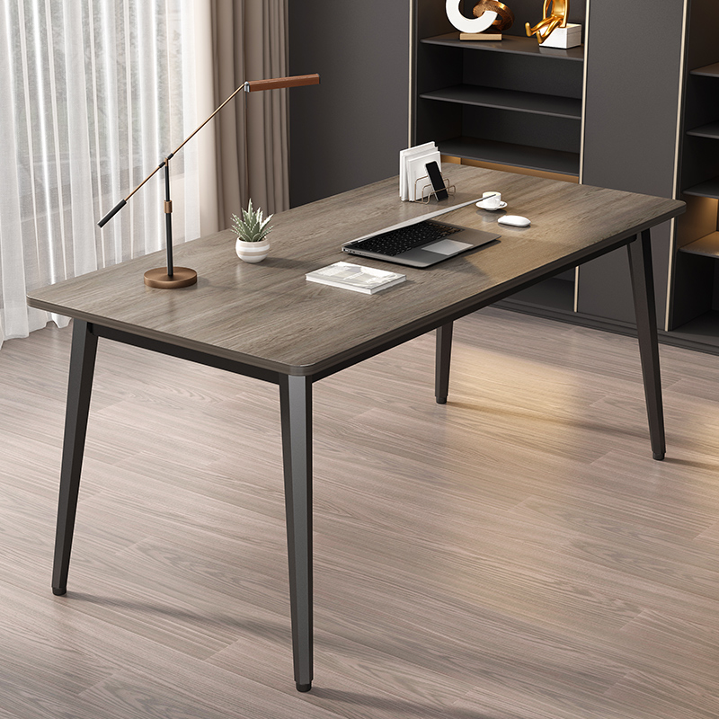 简易电脑桌钢木书桌办公桌简约现代双人经济型台式桌子家用写字台