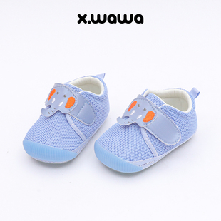 雪娃娃童鞋宝宝学步鞋2024春z秋新款鞋子婴儿学步鞋婴童软底机能