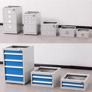 工作台铁皮抽屉柜带锁工具柜重型抽屉吊抽文件柜办公室不锈钢定制