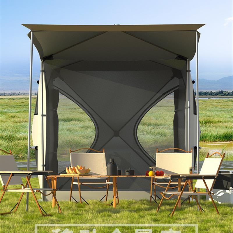 车尾帐篷免搭建速开车边帐篷野餐露营自驾游野炊团建遮阳防雨防晒