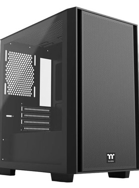 TT启航者F4白色Mini小机箱水冷MATX主板玻璃侧透台式电脑主机箱