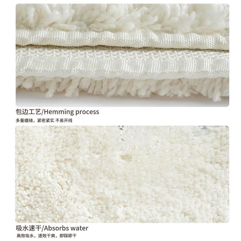 可爱卡通床边地毯童趣卧室新款加厚地垫吸水卫生间脚垫浴室防滑垫