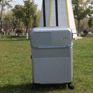 前开口拉链拉杆箱商务登机万向静音轮外交旅行官行李箱20寸男24女