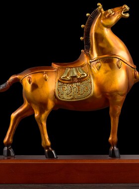 马到成功全铜马摆件工艺品招财公司办公室桌客厅玄关书房装饰品