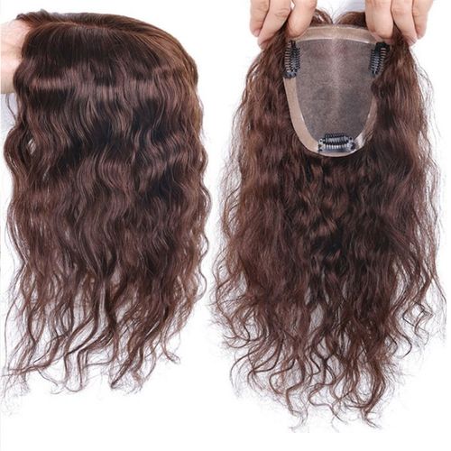 假发卷发片头顶补发片隐形无痕真人发丝蓬松全真发女长发遮盖白发