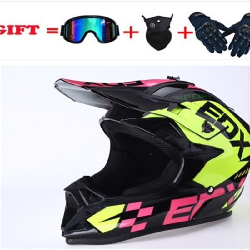 越野头盔儿童青少年电动自行车头盔男女拉力盔山地车骑行速降盔