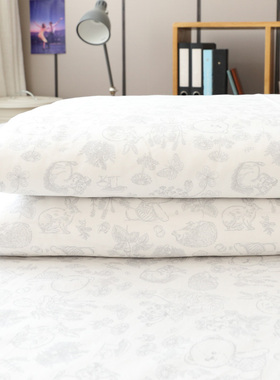 手绘小动物纯棉全棉被套单件1s.5m1.8x2.0米纯棉单双人200x230被