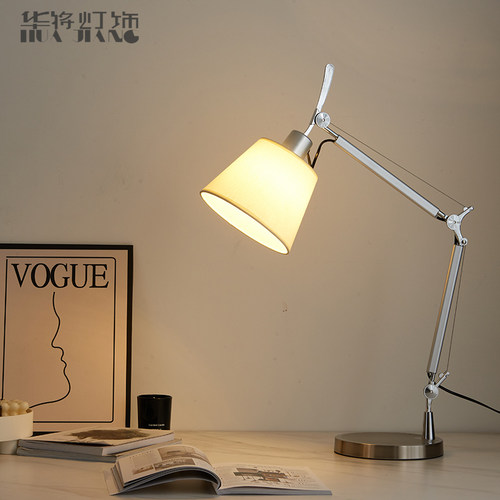 简约伸缩学生学习l工作台灯护眼书桌办公室酒店民宿调光卧室床头