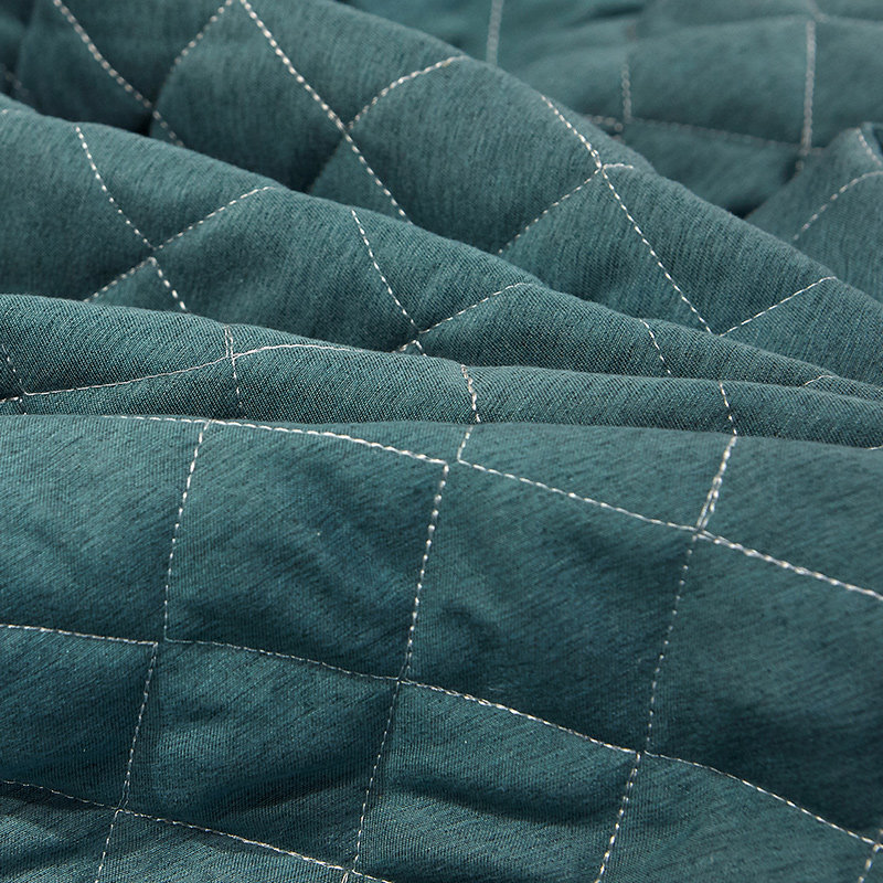 欧式床裙四件套色织磨毛床罩公主风蕾丝花边被套双人床上用品