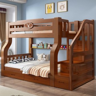 上下床双层床实木儿童床男孩女孩小户型高低床上下铺双人床子母床