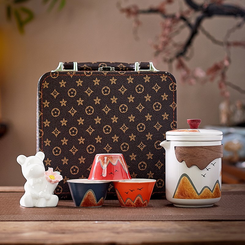 礼品定制logo实用客户公司活动开业商务送女朋友年会茶具套装