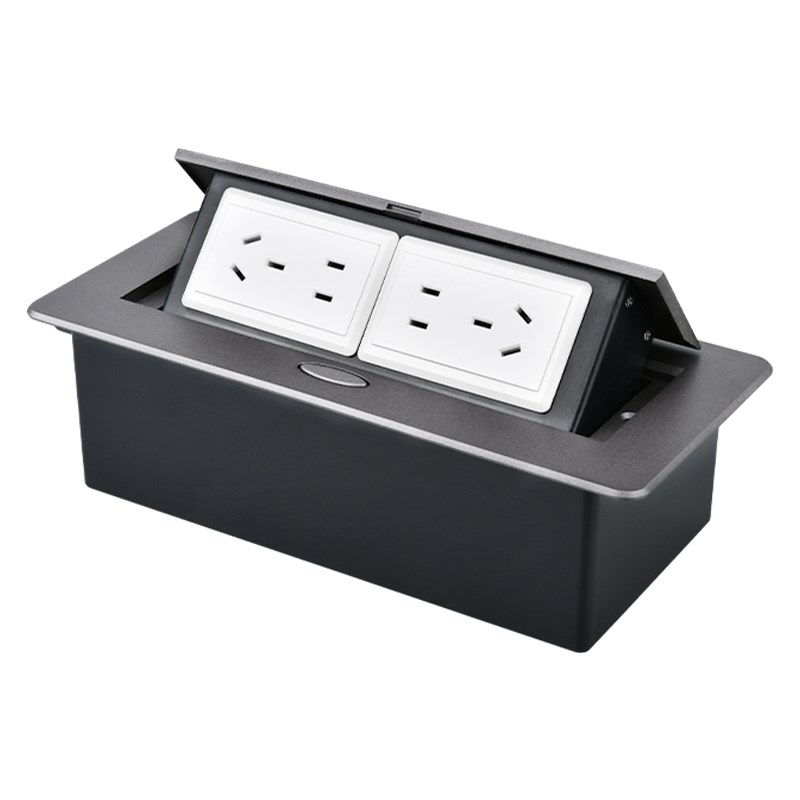 桌面嵌入式插座台面插座弹起式办公桌插座嵌入式插排床头隐藏插座
