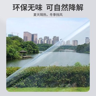 空调挡风帘免打孔防走冷气磁吸隔断厨房遮油烟透明软帘子 2024新款
