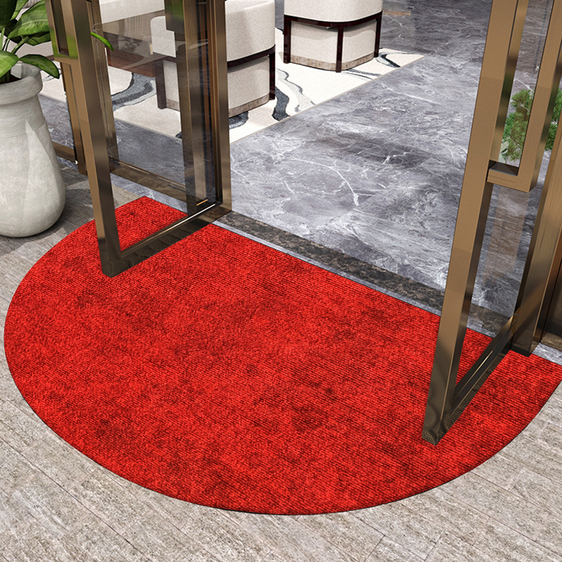 简约纯色半圆地垫酒店门口进门地毯商用店铺入户门垫玄关防滑垫