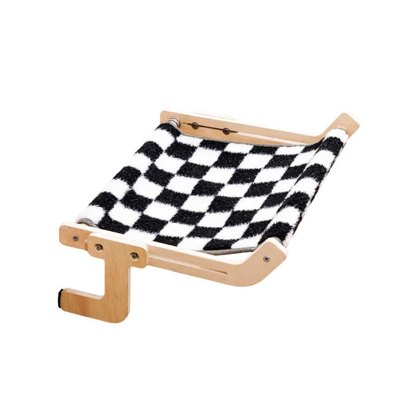 猫窝吊床猫挂床宠物床猫咪床边晒太阳猫架窗户挂式窝固定悬挂实木