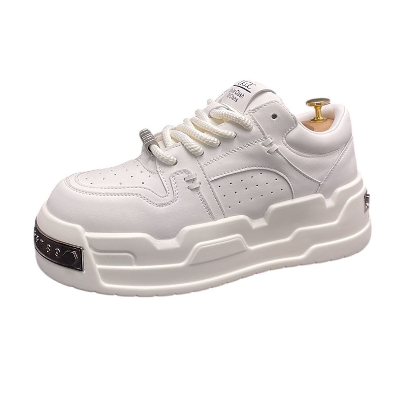 男鞋内增高个性小白鞋男网红冬季新款运动休闲鞋时尚百搭厚底板鞋