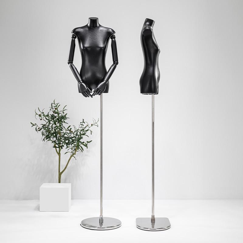 服装店女模特道具半身皮革扁身平胸展示架韩版假人台人体全身