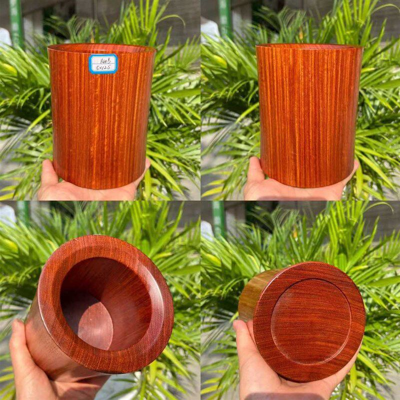 花笔筒木梨整办公收纳15筒*书房 缅13收藏花摆件大果红木实木紫檀