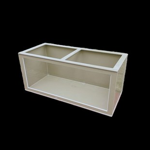 PP塑料加强拉筋观赏超白玻璃锦鲤鱼池生态养殖鱼箱定制阳台户外