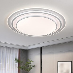 客厅灯 圆形大尺寸120CM大灯简约现代超亮新款大厅吸顶灯中山灯具