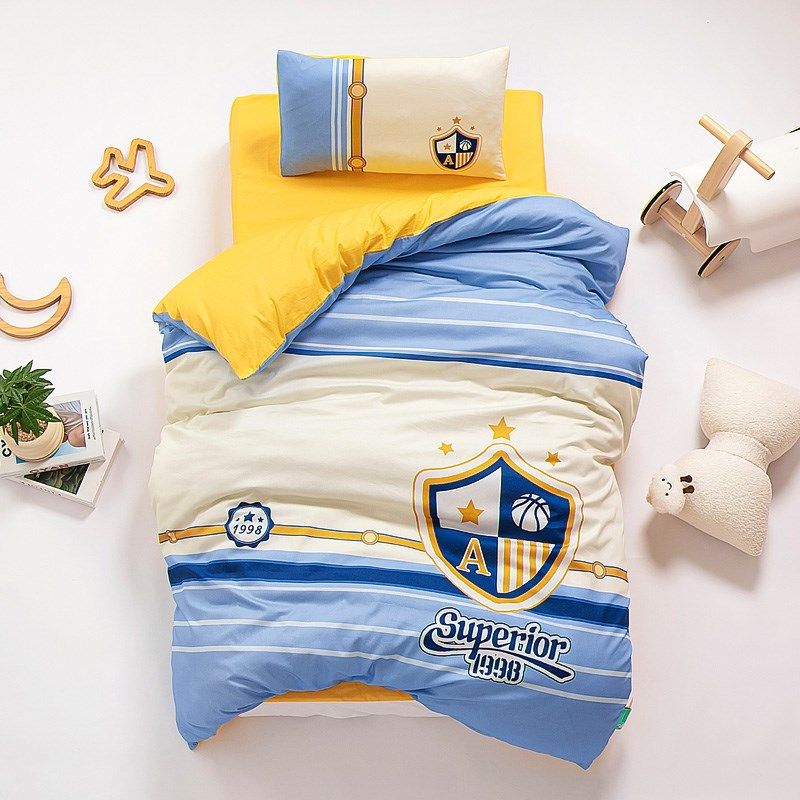 男童幼儿园被子三件套宝宝入园专用儿童午睡纯棉被套被褥六件套装