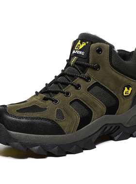 防滑耐磨大码男鞋464748工地上班干活鞋结实耐穿中年登山加绒冬鞋