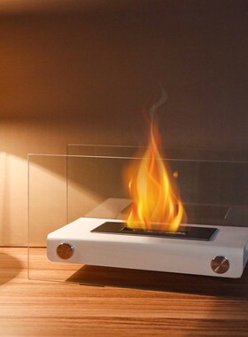 方形酒精壁炉装饰壁炉便携式真火法式壁炉火炉取暖烧烤炉