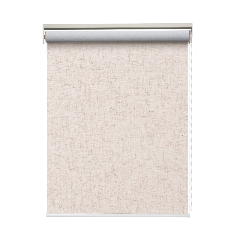 sunfree全遮光卷帘窗帘仿亚麻遮阳帘 升降隔热办公室客厅卧室阳台